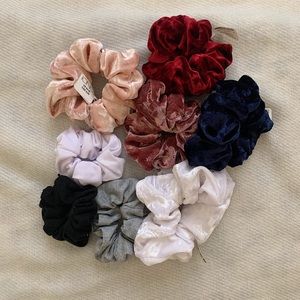 Bundle of Crush Velvet Scrunchies